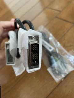 新品　DVI コード　ケーブル + ケーブル（名前が分かりません）のサムネイル