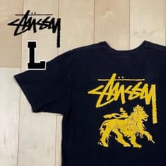 【超人気】ステューシー Tシャツ ライオン バックプリント 古着 Lのサムネイル