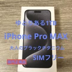 Apple iPhone 15 Pro MAX 1TB 어른의 블랙 티타늄