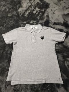 PLAY COMME des GARCONS ポロシャツ グレー - メルカリ
