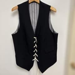 Yohji Yamamoto POUR HOMME レースアップベスト 4 - メルカリ