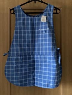 LOVE BEGETS LOVE チェック柄エプロン ブルーのサムネイル
