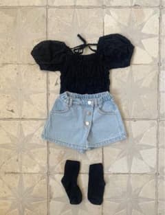女の子　トップス　パフスリーブ　新品　未使用　110のサムネイル