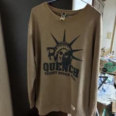 QUENCH スウェット メンズ ブラウン 訳あり リメイク素材にのサムネイル