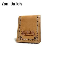 【激レアvintage】Von Dutch スタッズウォレット キャメル 激レアvintage】Von Dutch スタッズウォレット キャメル - メルカリ