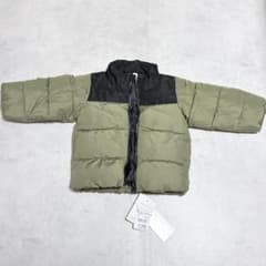新品 80 西松屋 ダウンジャケット カーキ 中綿のサムネイル