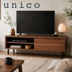 unico　DIX　TVボード　W120　ウォールナット　アイアン脚　廃盤 unico DIX TVボード W120 ウォールナット アイアン脚 廃盤 - メルカリ