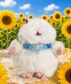 はむにぎり用アクセサリー☆ビーズペンダント☆星形水色のサムネイル