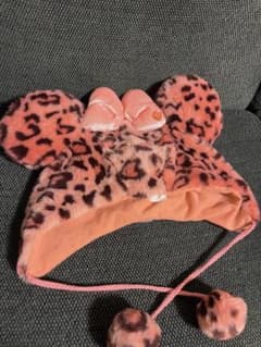 ヒョウ柄ミッキー耳付き帽子のサムネイル