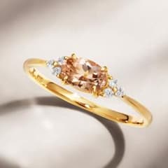 BIZOUX ビズー インペリアルトパーズ ダイヤモンド K18リングフラヴィのサムネイル