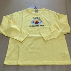 DILASH パンダ オムライス 長袖Tシャツ イエロー 130のサムネイル