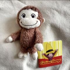 おさるのジョージ赤いほっぺマスコット くたっと