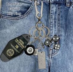 【オススメ・フォロー割あり✨】アメカジ　キーホルダー カラビナ 5点セット