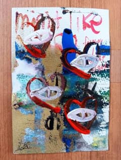 ken1作絵画 一点物ポストカード「forever love might」 - メルカリ
