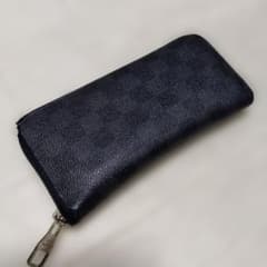 Louis Vuitton ブラックレザー長財布　ルイ・ヴィトンのサムネイル