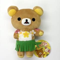 리락쿠마 하와이안풍 봉제인형 알로하 선엑스 마스코트
