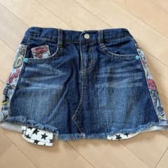 デニム コミックプリント スカート 110cmのサムネイル