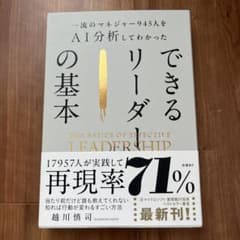 一流のマネジャー945人をAI分析してわかった できるリーダーの基本のサムネイル