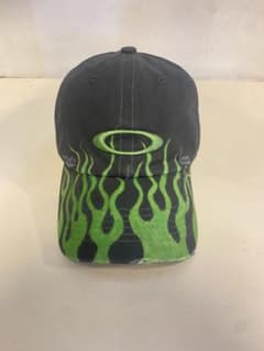 Oakley フレイム柄キャップ 調整可能　opium swag y2k OAKLEY キャップ フレイム柄 opium y2k archive - メルカリ