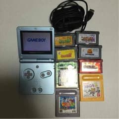 回転木馬様専用  ゲームボーイアドバンスsp+充電器+カセット8本のサムネイル
