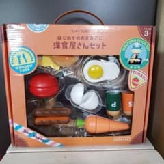 ウッディプッディ 木製おままごと はじめてのおままごと 洋食屋さんセットのサムネイル