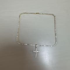 glitter クロス ネックレス ゴールドのサムネイル