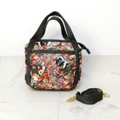 極美品 レスポートサック バンビ ショルダーバッグ ディズニー 総柄