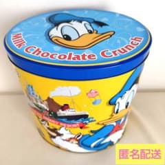ディズニー　超特大チョコレートクランチ　空き缶　ドナルド　限定　コレクションのサムネイル