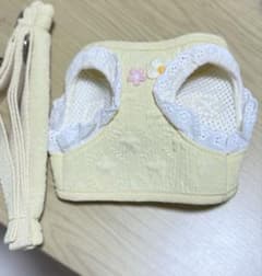 イエロー 花刺繍 ハーネス 小型猫用のサムネイル