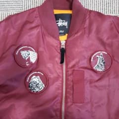【期間限定セール】stussy MA-1 JACKET アニマルワッペンのサムネイル