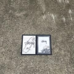 stussy アートポスターフレーム付2枚セットです - メルカリ