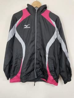 MIZUNO ウィンドブレーカー ジャケット ブラック ピンク - メルカリ
