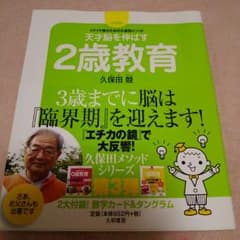 【美品】育児本  天才脳を伸ばす  2歳教育のサムネイル