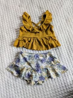 セパレート水着 ビキニ 花柄 フリル 100のサムネイル
