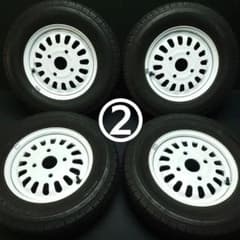 ② ミツビシ 旧 ミニキャブ純正 145Ｒ12 6PR PCD114.3/+38 ② ミツビシ 旧 ミニキャブ純正 145R12 6PR PCD114.3/+38 - メルカリ