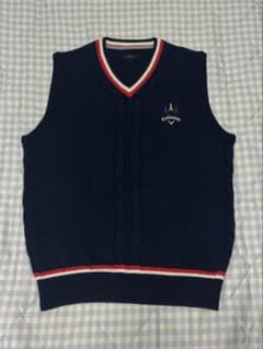 Callaway ニット ベスト メンズ 紺のサムネイル