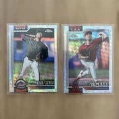 千賀滉大 菊池雄星 Topps Chromeロゴフラクター 2枚セットのサムネイル