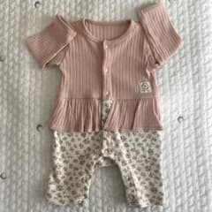 西松屋　重ね着風ロンパース　花柄のサムネイル