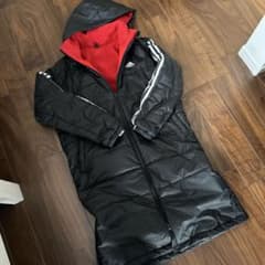 adidas ベンチコート ブラック レッド ロング丈のサムネイル