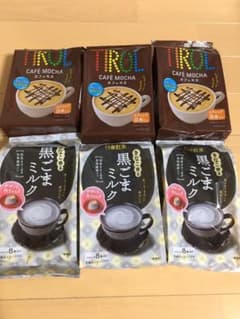 日東紅茶　カフェモカ&黒ごまミルク　各3袋　計48本のサムネイル