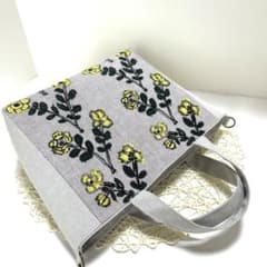 ミナペルホネン 別マチスクエアトートバッグ ハンドメイド - メルカリ