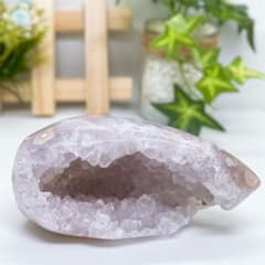 ピンアメたまご　ピンクアメジスト　たまご　天然石置物　天然石たまご　ジオード 天然石】ピンクアメジスト ジオード たまご☆クラスター☆ドーム