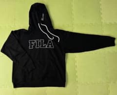 リ*ウ様 FILA ブラック パーカー M レディースのサムネイル