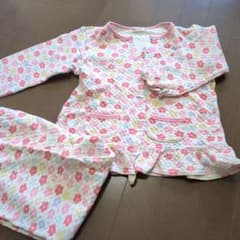 MIKI HOUSE 花柄パジャマ 120 キルティングのサムネイル