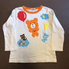 ⭐︎ミキハウス ホットビスケッツ くまさんロンT 100⭐︎のサムネイル