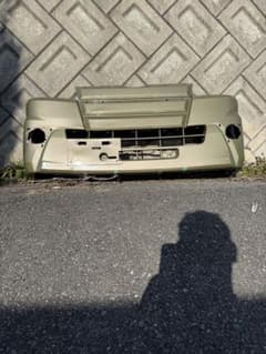 ハイゼットジャンボ純正フロントバンパー　カーキ バンパー ひび割れあり