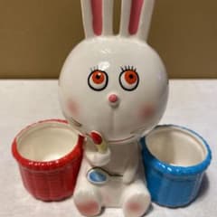 昭和レトロ　内藤ルネデザイン　うさぎヘアピン差しのサムネイル