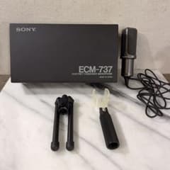 P28 SONY エレクトレットコンデンサーマイク ケーブル スタンド付き