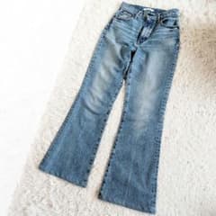 【美品】moussy mvs FLARE(L)　マウジー　フレア　デニム