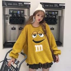 韓国 モコモコ トレーナー マスタード 値下げしました！のサムネイル
